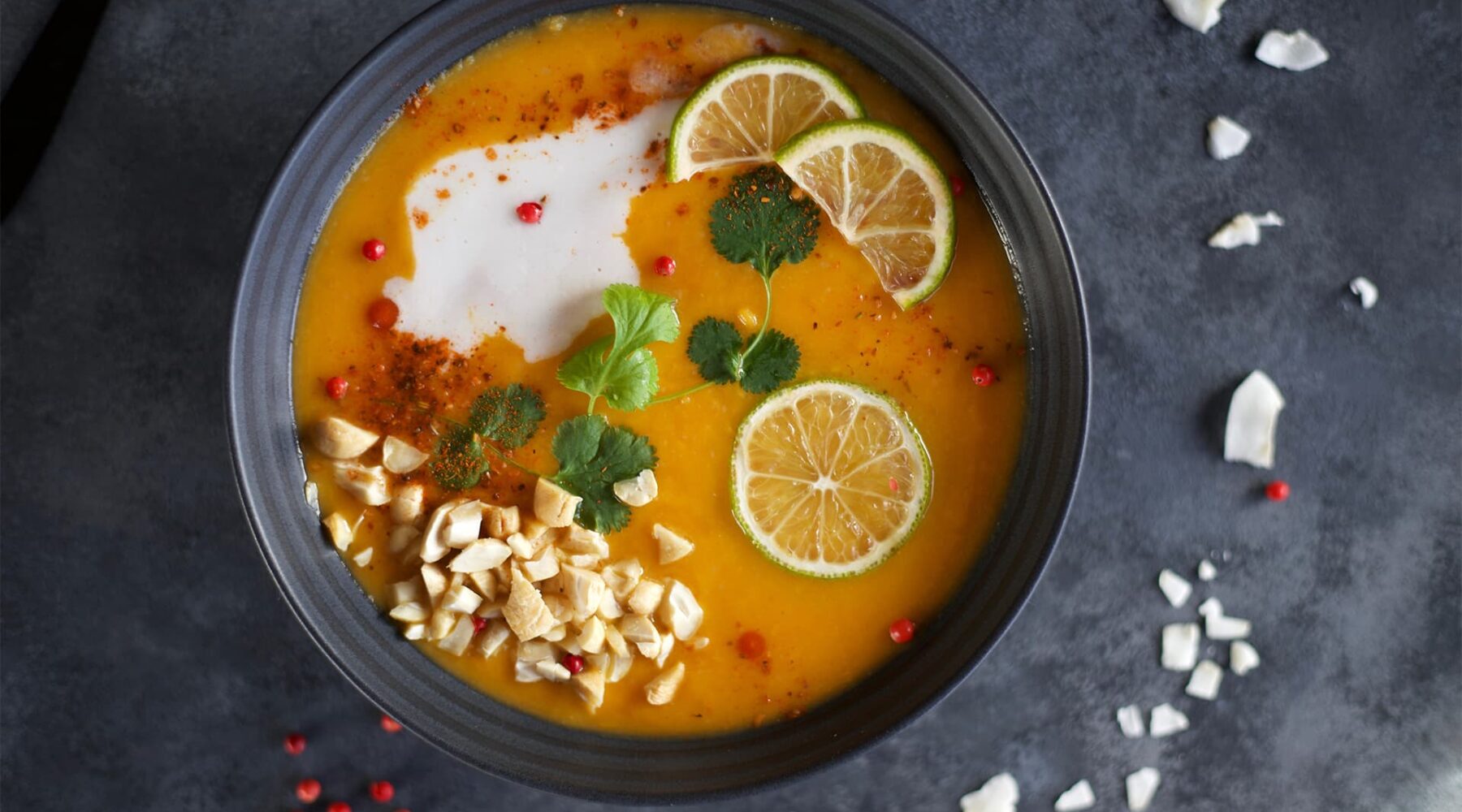 Soupe thaïe au butternut