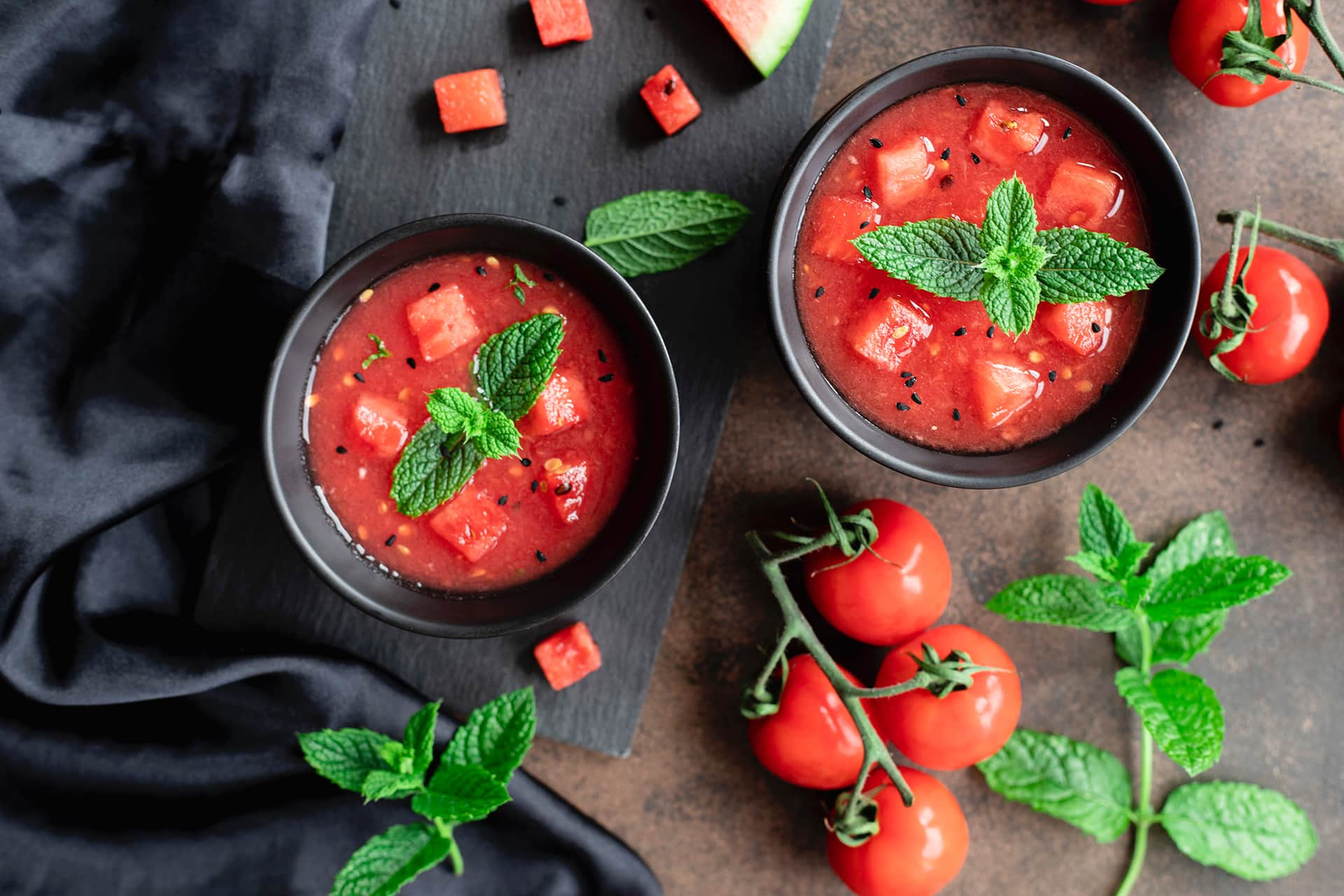 Gaspacho tomate pastèque