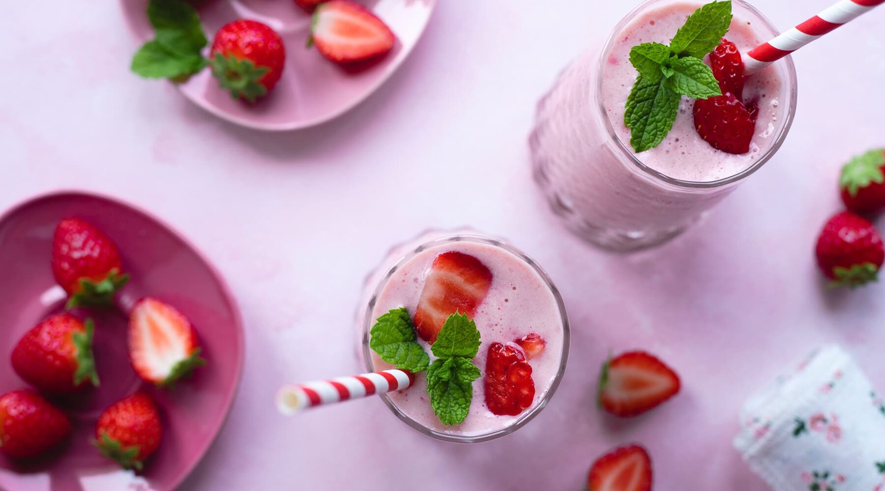 Milkshake à la fraise