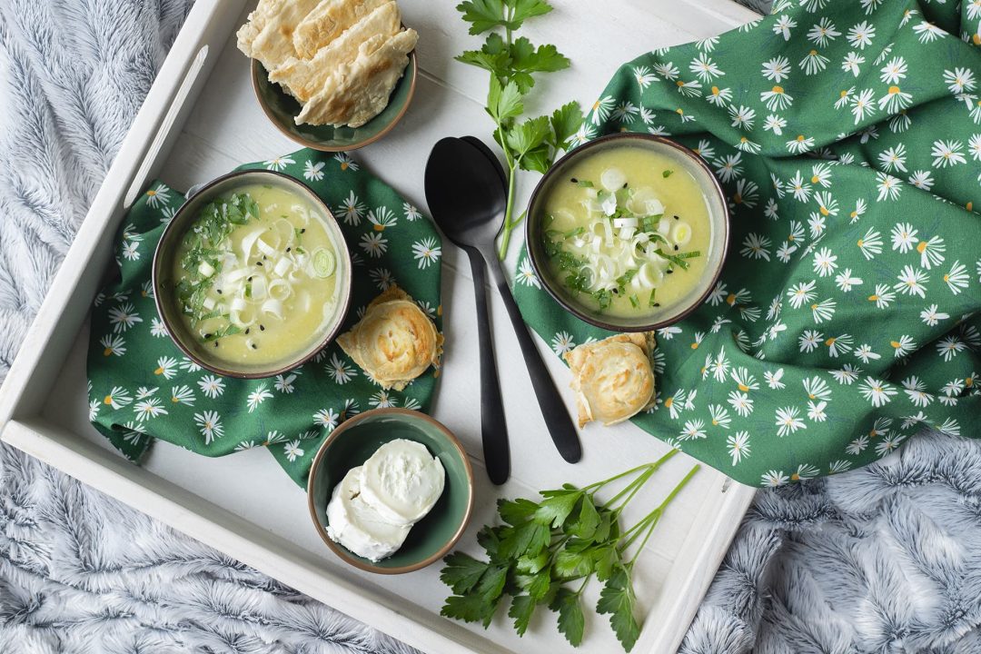 Soupe aux blancs de poireaux