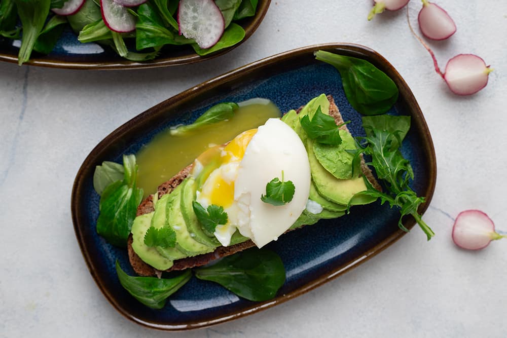 Avocat toast à l’œuf mollet