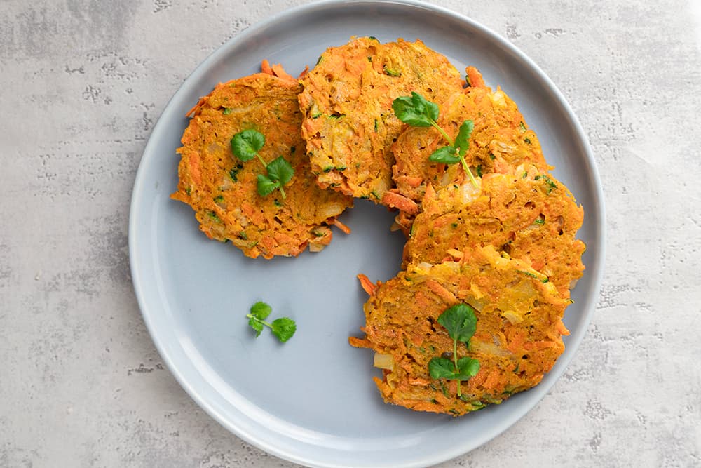 Galettes de légumes au cumin