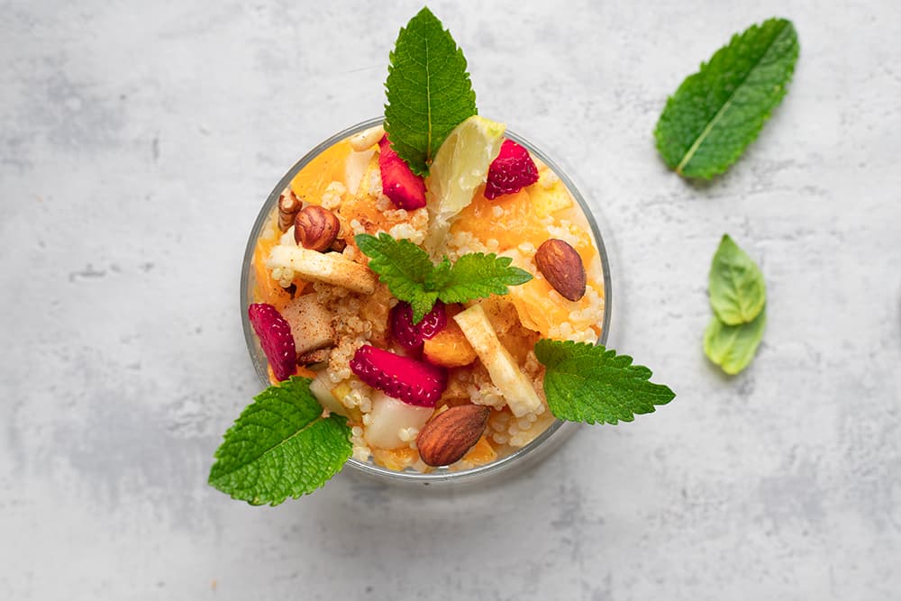 Taboulé de quinoa aux fruits