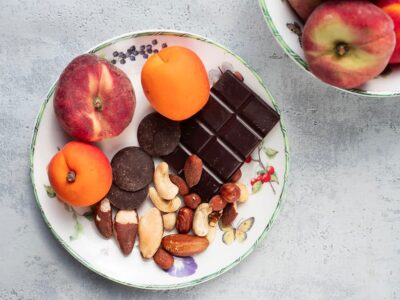 Oléagineux, fruit et chocolat