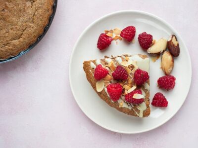 Pancake protéiné aux framboises