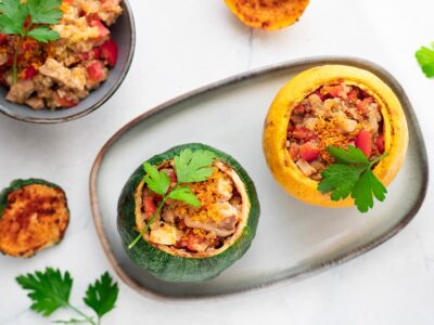 Courgettes farcies au quinoa RG