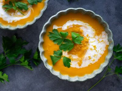 Soupe aux carottes et aux zestes d’orange