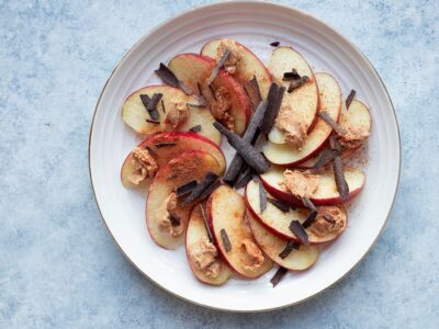 Tranches de pomme cajou chocolat