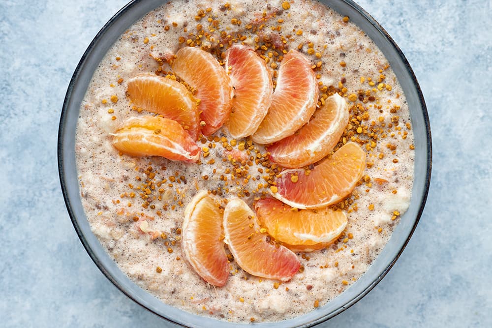 Porridge épicé carotte orange