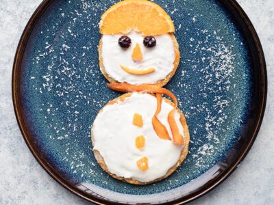 Pancakes bonhomme de neige