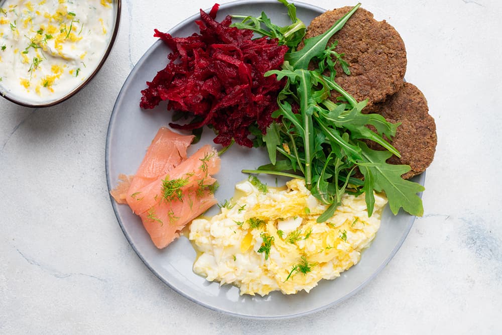 Petit-dej protéiné et reste de galette