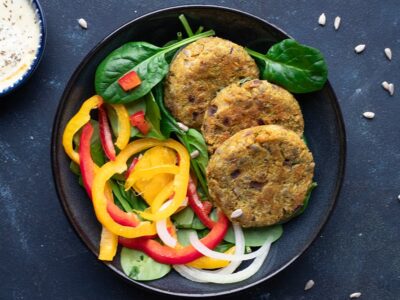 Bowl aux burgers de pois chiches