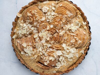 Tarte frangipane aux poires